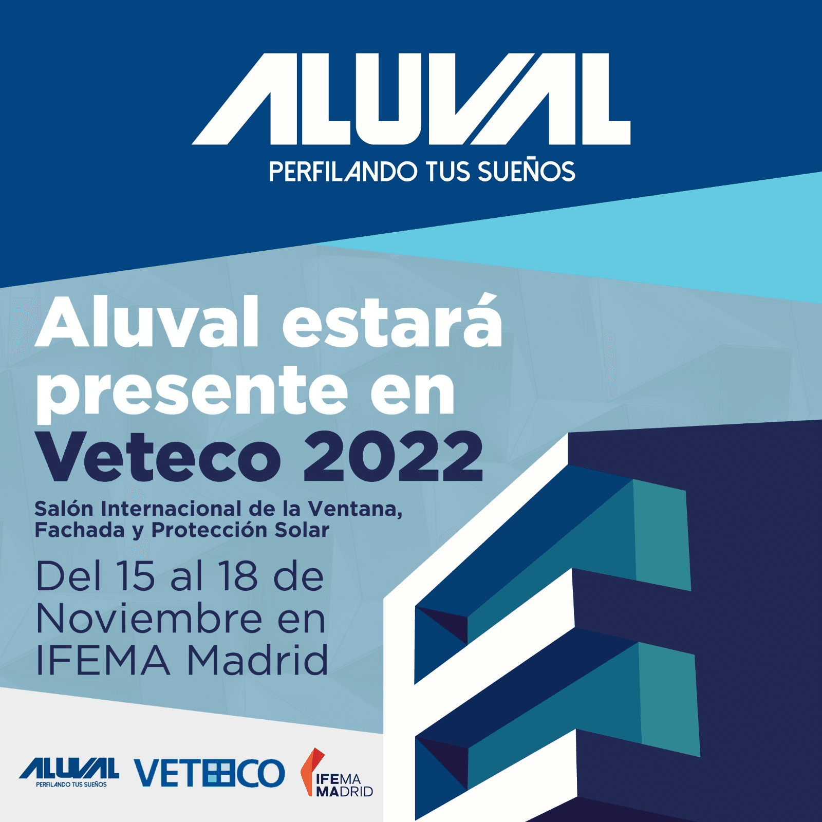 Aluval un año más presente en la nueva edición Veteco 2022.