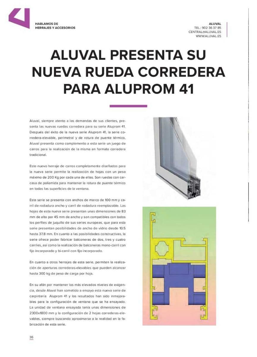 ARTICULO PUBLICADO EN EL Nº90 DE ALUMINIO