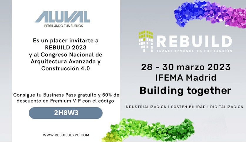 ALUVAL PARTICIPARA EN EL CONGRESO REBUILD 2023